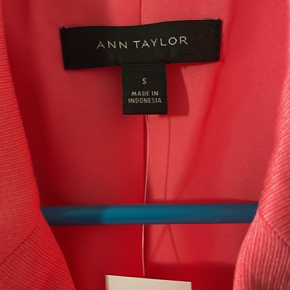 New Ann Taylor Open Front Pink Jacket - Picture 3 of 5